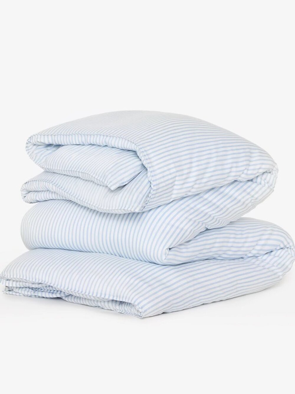 Buffy Breeze Duvet Cover in Light Blue Stripe King / Cal King